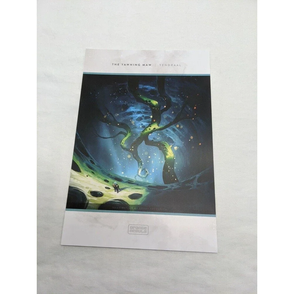 Lot Of (24) Unsettled Orange Nebula Board Game Art Prints 6